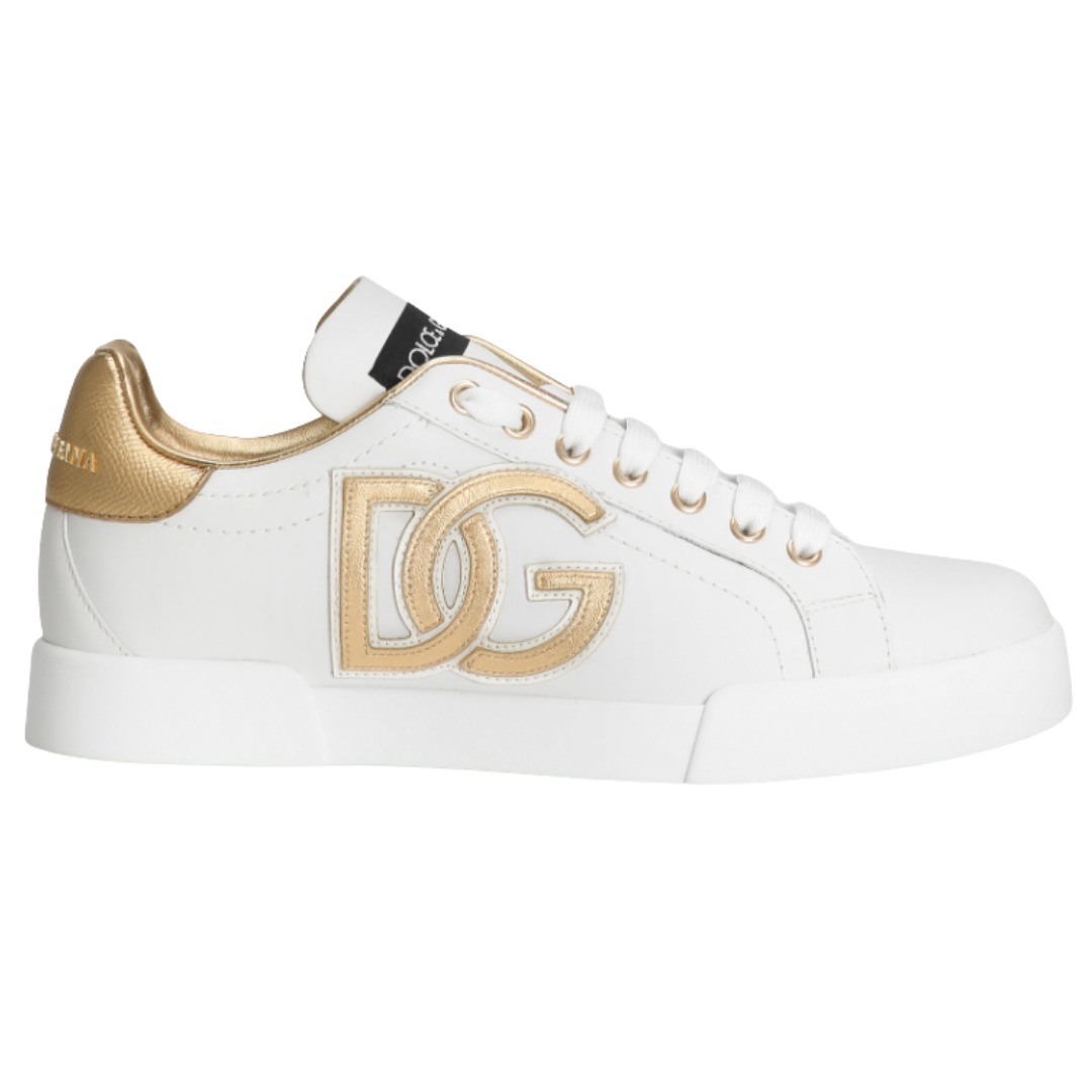 TENIS DOLCE & GABBANA PORTOFINO WHITE GOLD LIGHT STROBEL