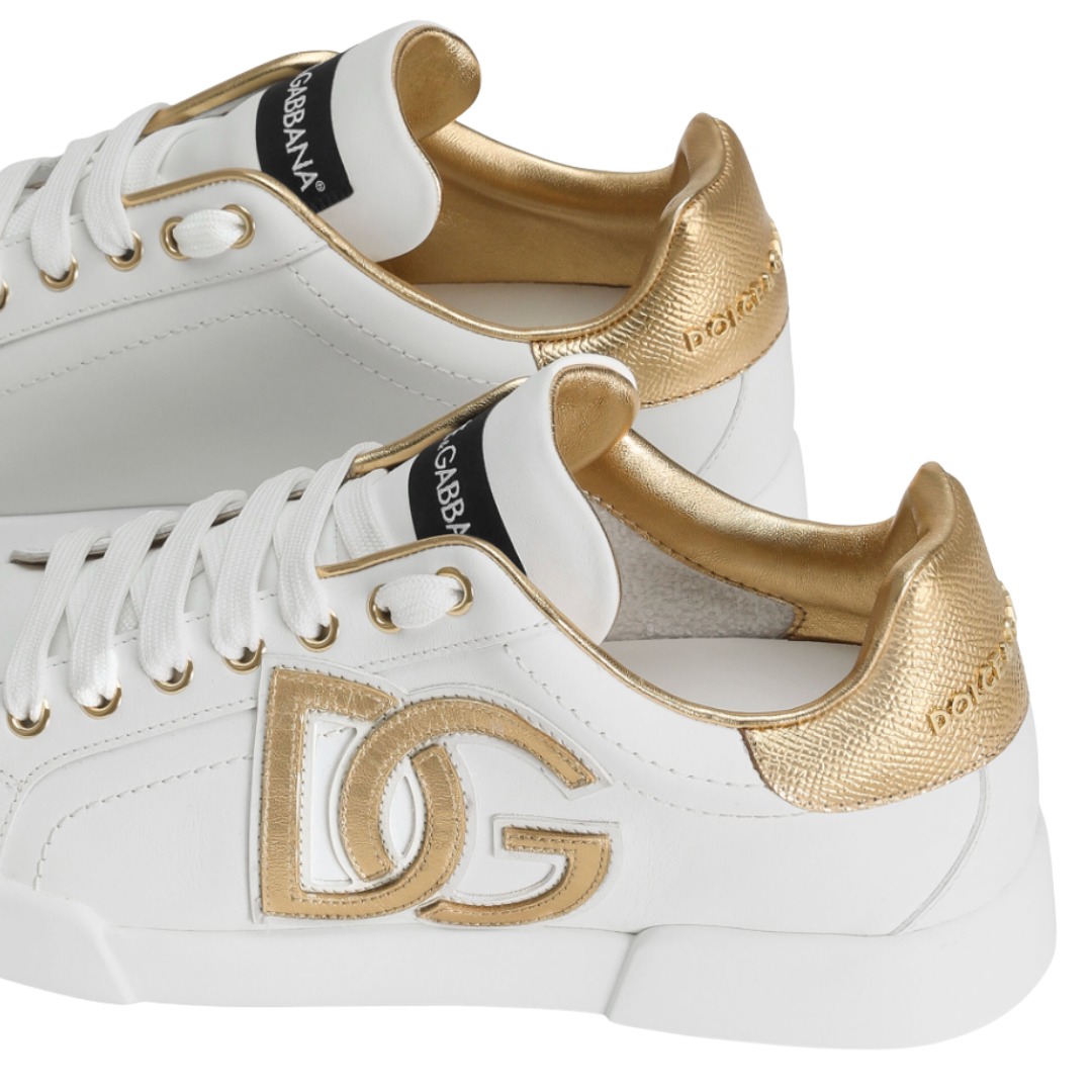 TENIS DOLCE & GABBANA PORTOFINO WHITE GOLD LIGHT STROBEL