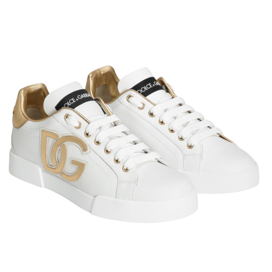 TENIS DOLCE & GABBANA PORTOFINO WHITE GOLD LIGHT STROBEL