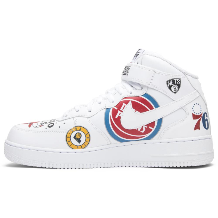 Tenis Nike Air Force 1 Mid Supreme Nba White