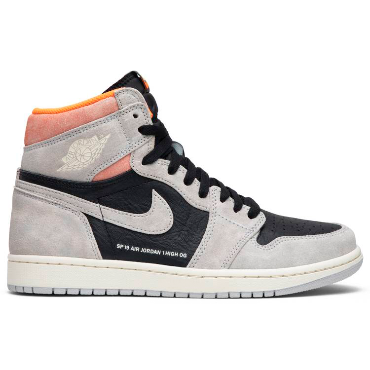 Tenis Air Jordan 1 High Neutral Grey Hyper Crimson