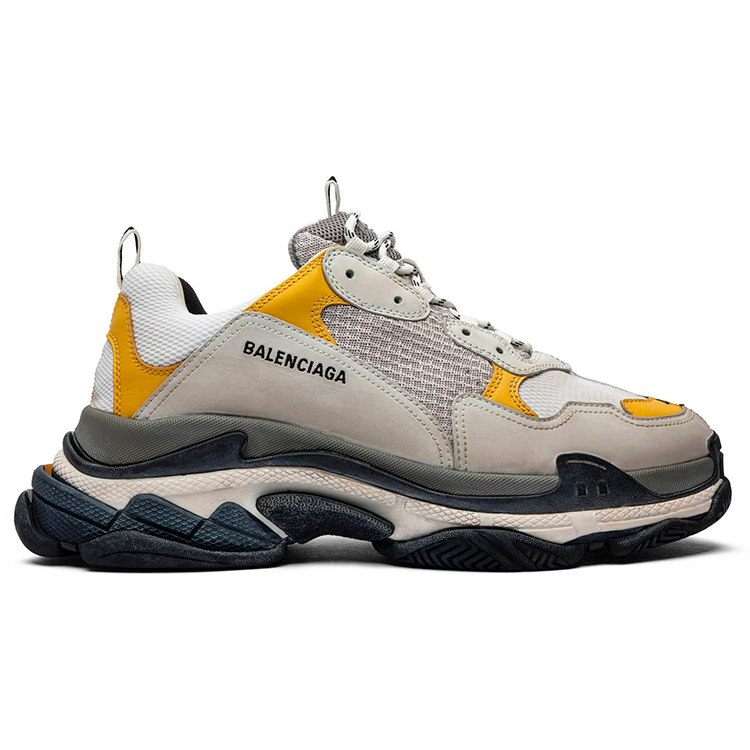Tenis Balenciaga Triple S Split White Light Grey Yellow