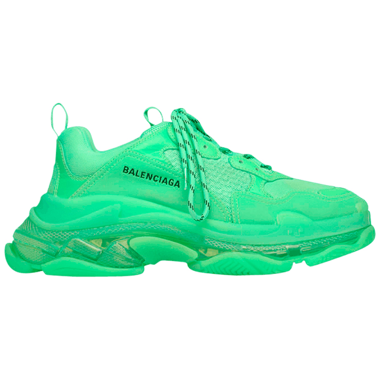 Tenis Balenciaga Triple S Neon Green Clear Sole