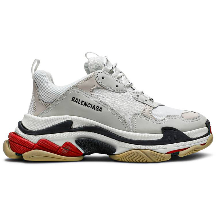 Tenis Balenciaga Triple S Black White Red