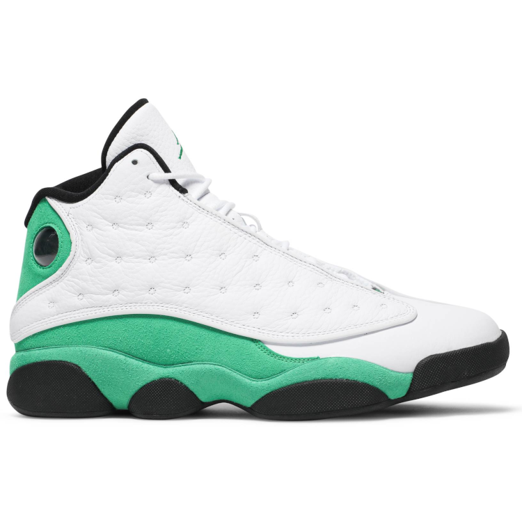 Tenis Jordan 13 White Lucky Green
