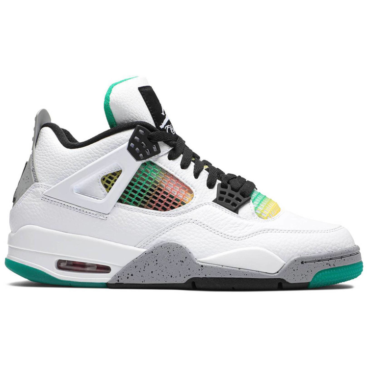 Tenis Jordan 4 Lucid Green Rasta
