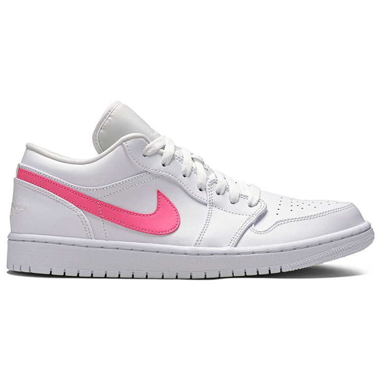 Tenis Air Jordan 1 Low White Multi Color Swoosh 