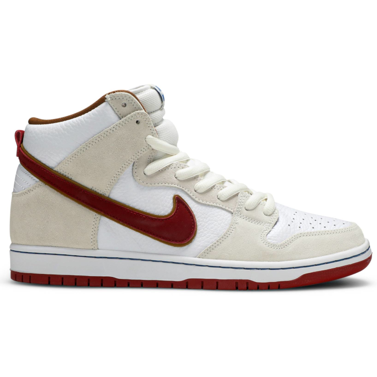 Tenis Nike Sb Dunk High Sail Bright Crimson