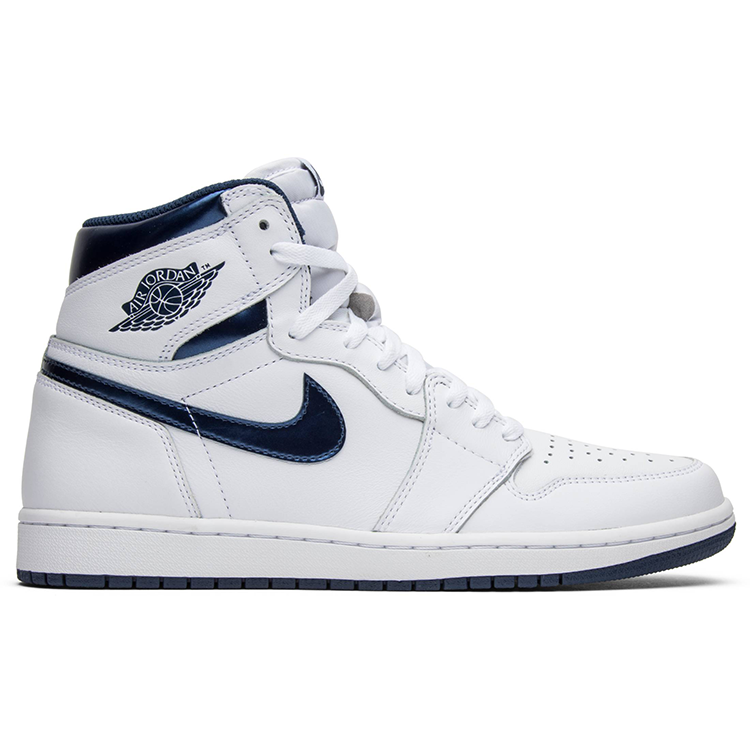 Tenis Air Jordan 1 Metallic Navy
