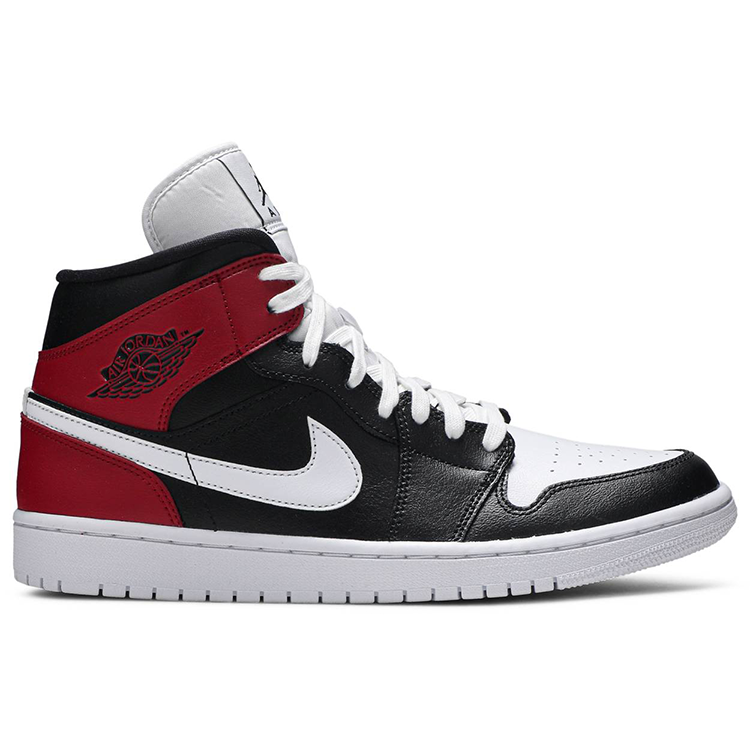 Tenis Air Jordan 1 Mid Black Noble Red