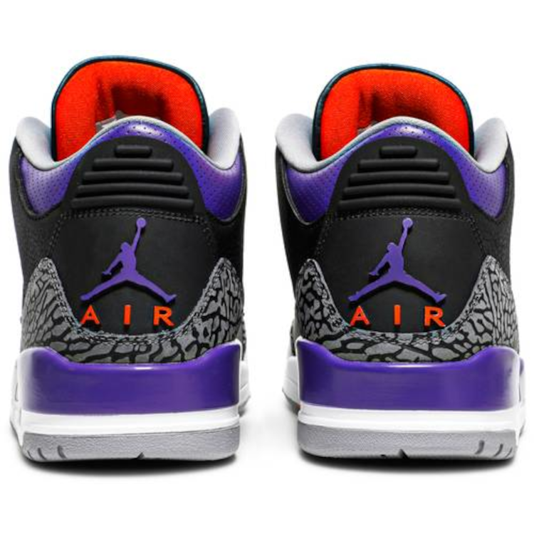 Tenis Jordan 3 Black Court Purple