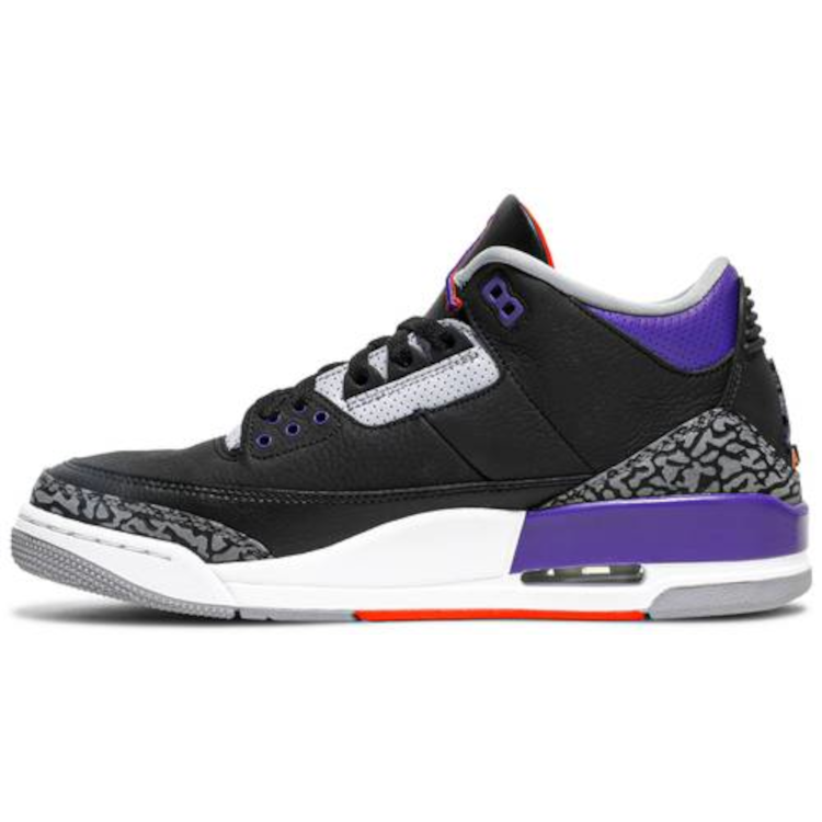 Tenis Jordan 3 Black Court Purple