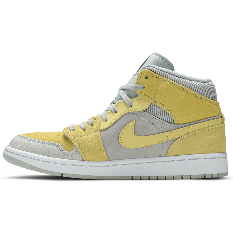 Tenis Air Jordan 1 Mid Mixed Textures Yellow