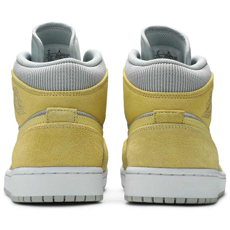 Tenis Air Jordan 1 Mid Mixed Textures Yellow