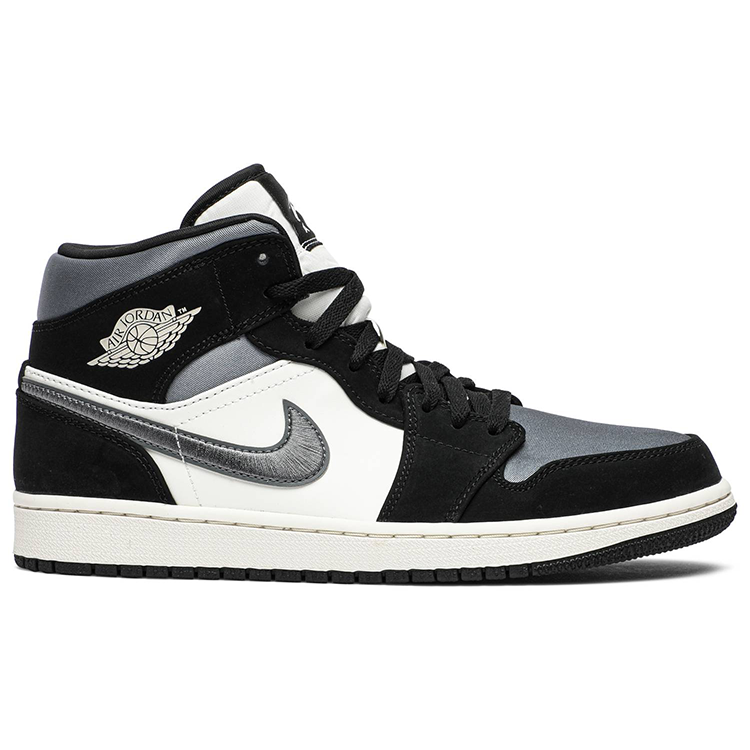 Tenis Air Jordan 1 Mid Satin Grey Toe