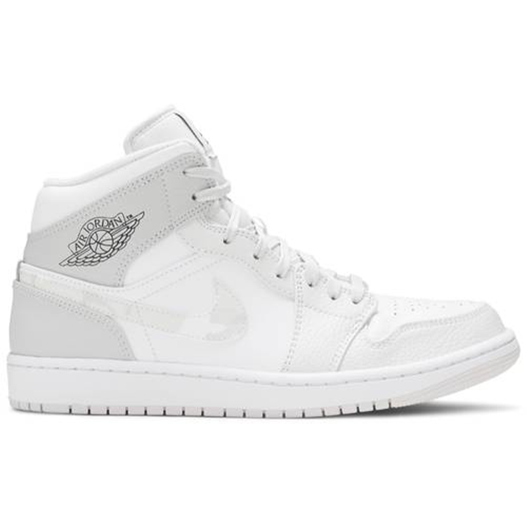 Tenis Air Jordan 1 Mid Grey Camo