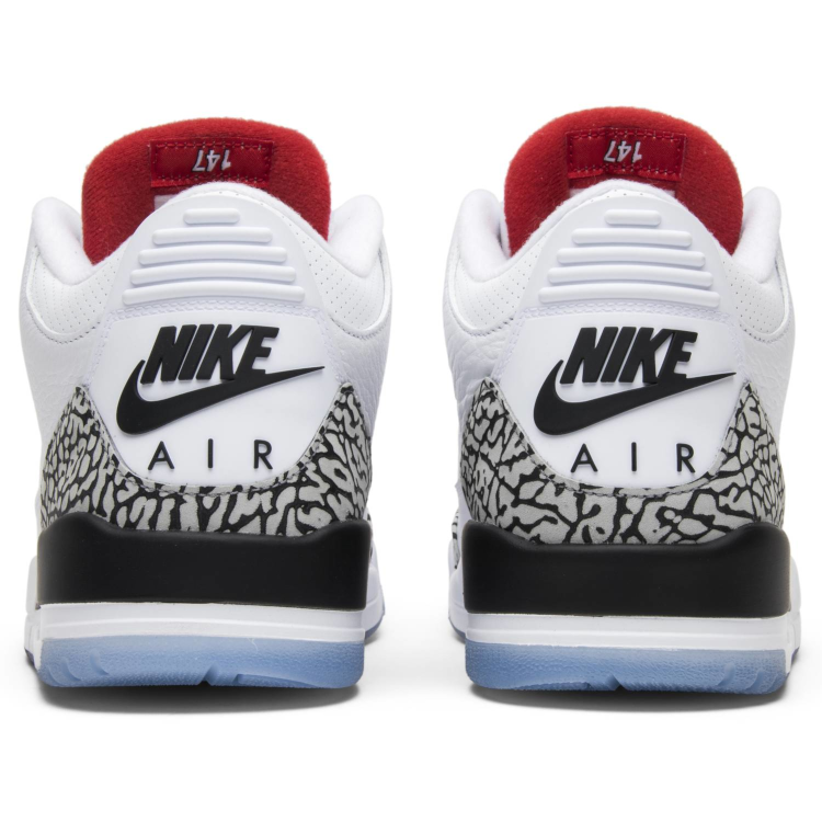 Tenis Jordan 3 Free Throw Line White Cement