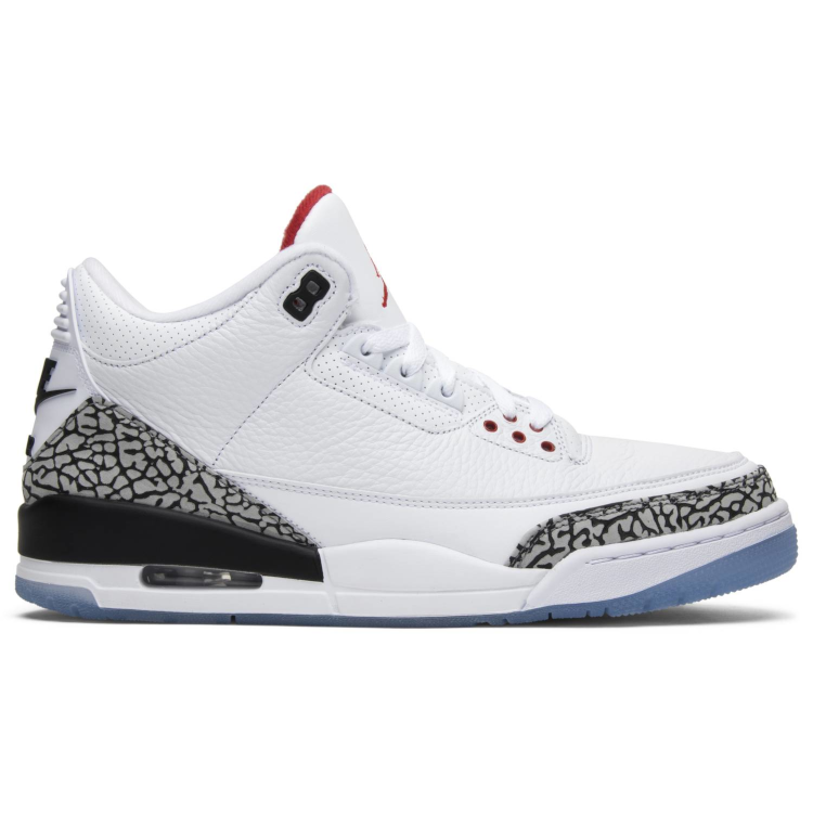 Tenis Jordan 3 Free Throw Line White Cement