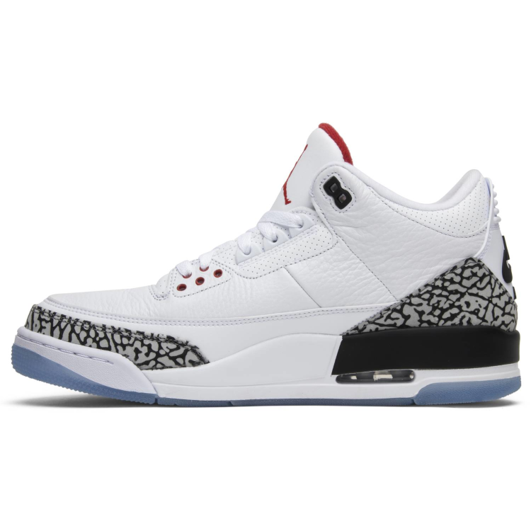 Tenis Jordan 3 Free Throw Line White Cement
